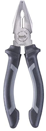 KWB Alicates combinados kwb 160 mm 386210, según DIN ISO 5746, versátil, filos endurecidos, acero CV
