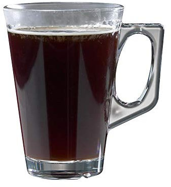 Set of 6 Ultra-Premium Unbreakable Plastic Coffee Cups (260ml). Also Ideal for Infusions & Teas, Mulled Wine etc. Dishwasher Safe and Stackable