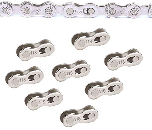 SUNTRADE 8 Paar Wiederverwendbare Fahrrad Fehlt Link für 6, 7, 8, 9, 10, 11, 12 Geschwindigkeitskette Speed Schnellkupplung (11 Speed)