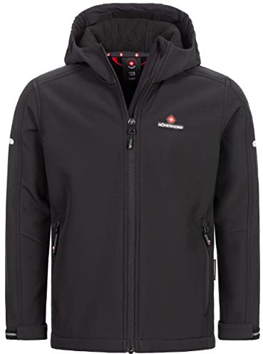 Höhenhorn Cledo Kinder Softshelljacke Classic Schwarz Gr. 176