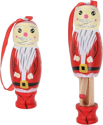 DVDMMA Christmas Ornament Santa Claus Ornament Santa Pendant Funny Ornaments for Tree Decorations Christmas Wooden Santa Claus Christmas Ornaments