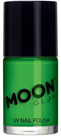horror-shop Moon Glow UV Nagellack Neon Grün für Schwarzlicht Partys