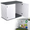 Suusolny Mülltonnenboxen Gerätehäuser 700L Gartenschrank Wetterfest Geräteschrank Outdoor Geräteschuppen Geräteschuppen Kunststoff Auflagenboxen Außenmaße 130x75x100cm Mit vorgebohrten Löchern