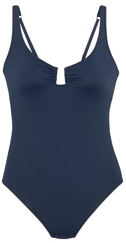s.Oliver Damen Badeanzug in dunkelblau
