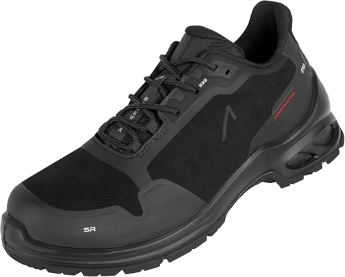 ACE Constructor S3 Scarpe da lavoro - Leggere, antiscivolo e resistente all'acqua - Scarpe di sicurezza per uomo e donna - Nero - 41