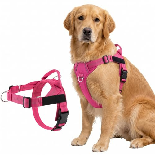 Veltrio Pettorina Cane Antitiro, Pettorina Anti Trazione Regolabile e Riflettente per Cani Piccoli e Medi, Comoda per Passeggiate e Addestramento