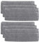 HUYIWEI Mop Pads, 6 Stück Mikrofaser Reinigung Pads, Ersetzbar, Wiederverwendbar, für Flachmopp, Klettmopp