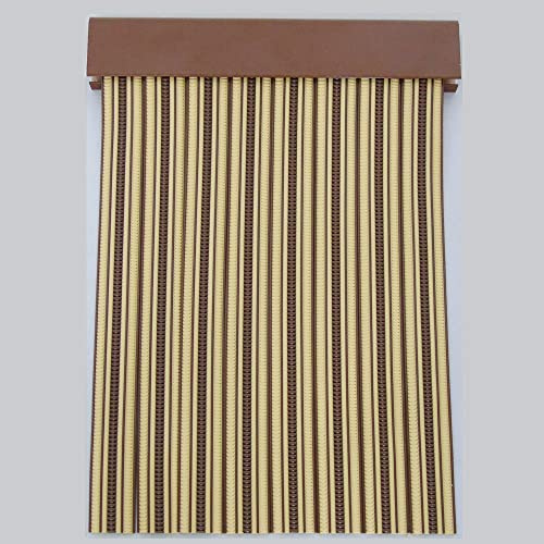 Genérico Tenda anti-mosca, zanzare, ecc. | per porte | strisce di nastro | Iris (120_x_210_cm, beige-marrone)