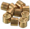 PATIKIL 9mm 10Pack Messing Billardqueue Aderlass Billardqueue Spitze Ersatz Reparatur Werkzeug mit Zähne für Snooker Queue Stock Kupfer
