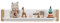 BEACH Babyzimmer Wandboard in Kiefer Weiß, Birke Optik - vielseitig einsetzbares Wandregal für Ihr Babyzimmer - 110 x 22 x 20 cm (B/H/T)