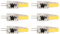 Bombilla Led G4 220V 6 Uds 6W 500Lm G4 Bombilla Led COB Gelrgy Ahorro para Lámpara de Techo Lámpara de Pared Lámpara de Mesa 220V Gel G4 Bombilla Led 220V 3W (Blanco cálido)