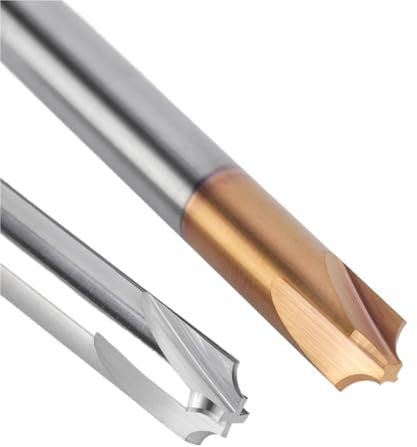 Fasenfräser HRC55 Solide Wolframkarbid Innere R Fase Anfasen for Legierten Stahl 4 Flöten Arc R Winkel Ende Mühle Fräsen(Aluminum,14R6XD14X75L)