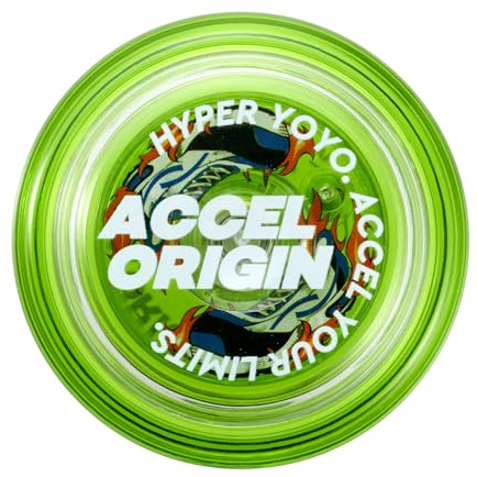 Bandai 60008 Accel Hyper Yoyó Verde Lima, Gioco di Abilità, Yoyo ottimo per i bambini di 8 anni, con il suo sistema Accel, prova tutti i trucchi in modo semplice e veloce