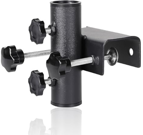 DragonX2 Supporto per Ombrellone da Balcone, Morsetto da Giardino per Ombrelloni, Tubo per Ombrellone Ø23～38mm, Raggio di Serraggio Massimo 63mm, per Eventi All'aperto, Campeggio