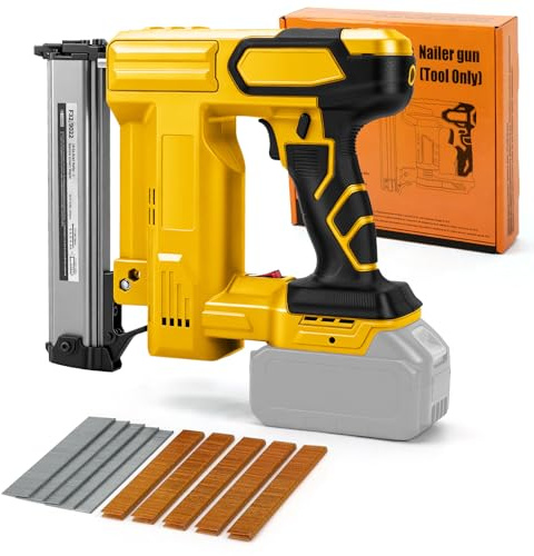 WingFly Pistola per Unghie a Batteria Compatibile con Dewalt 18 V, 20 V, Chiodatrice Professionale a Batteria con 1000 Chiodi, Pistola Elettrica per Progetti Fai Da Te in mobili, Falegnameria