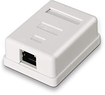 AISENS A139 – 0303 – ROSETA de superficie RJ45 FTP avec 1 Prise, Blanc