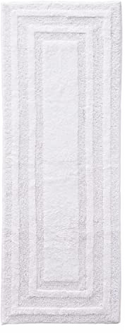 Eddie Bauer Home Soft Tufted Cotton Bathroom Decor, Super Absorbent & Quick Dry, White, 5' x 1'10 (Rectangular)