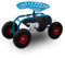BITUXX Garten Rollhocker Hocker Arbeitshocker Sitzhocker Gartenhocker Gartenarbeit mit Ablage und Korb bis 150kg mit Luftbereifung