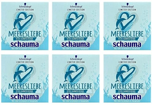6x Schauma Meeresliebe festes Shampoo Repair Intensive Reinigung, 85g (6er Pack)