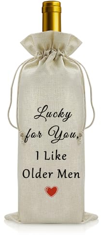 Anniversary Wedding Gifts for Him Birthday Gifts for Boyfriend Wine Gift Bags Anniversary Wine Bottle Bag for Husband Men Funny Boyfriend Birthday Gift Reusable Wine Bottle Covers for Boyfriend