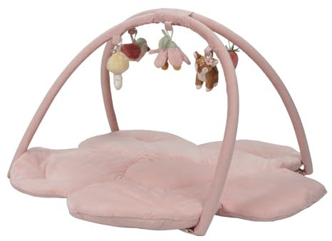 Little Dutch 9017 Activity Krabbeldecke mit Spielbogen - Fairy Garden rosa