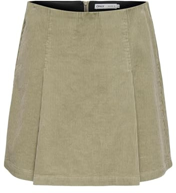 ONLY Onlpippa Jupe en Velours côtelé OTW, Teck Weathered, L