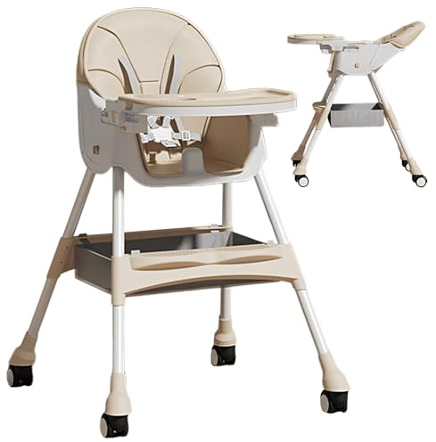 Bavokon Chaise Haute Pour Bébé - Chaise Haute Portable Enfant | Siège Rehausseur Multifonction avec Fonction Relax et Balancement pour Maison Voyage Extérieur