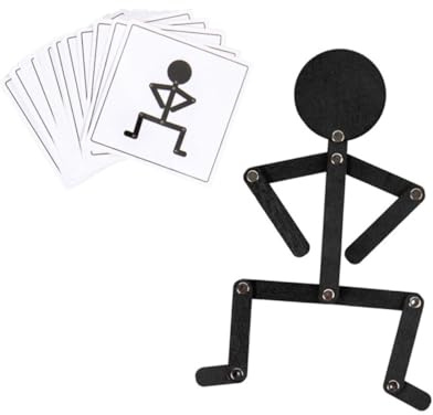 Kisangel Giocattolo Puzzle a Forma di Piccola Figura in Legno per Bambini, Giocattoli Educativi per Coordinazione Occhio-Mano e Sviluppo Motorio, Set per Apprendimento Precoce e Gioco in Famiglia