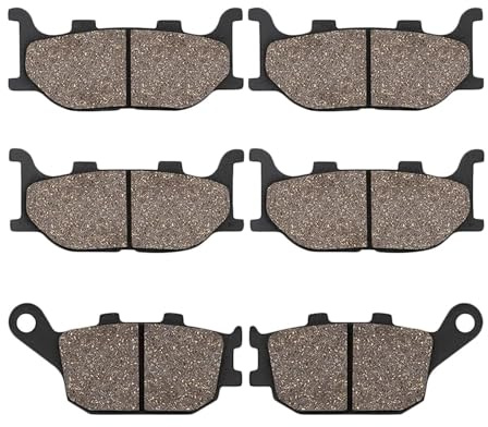 Pastillas De Freno De Cerámica para Y&amaha para FZ6 para FZ 6 para Fazer 600 2004-2007 para XJ6 XJ 6 SNF Piezas Motocicleta Pastillas Freno Delantero Trasero Disco(Front and Rear)