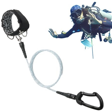 Corda per apnea, corda da nuoto, resistente, per sport acquatici all'aperto, cordino di sicurezza per immersioni subacquee, corda di sicurezza per apnea, snorkeling, canottaggio