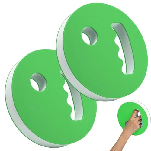 Disques manuels d'Aquagym | Lot de 2 disques de résistance à poignée manuelle – Équipement d'exercice pour piscine, pour femmes, hommes, adultes, natation, fitness et entraînement sportif