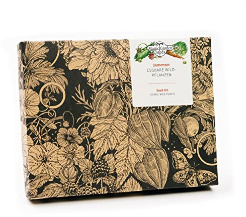 Essbare Wildpflanzen - Samen-Geschenkset mit 5 ursprünglichen Gemüse- & Kräutersorten