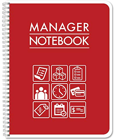 BookFactory Manager Notebook Manager's Log Book Planner Management Logbook - Wire-O, 100 Pages, 8.5'' X 11'' (Made in USA)