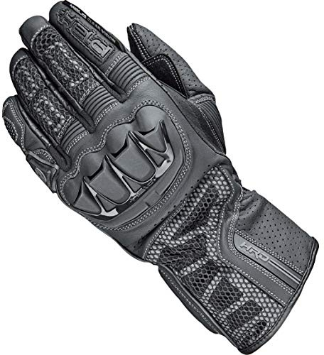 Held Motorradhandschuhe lang Motorrad Handschuh Air Stream 3.0 Handschuh schwarz (lange Finger) 10, Herren, Sportler, Ganzjährig, Leder
