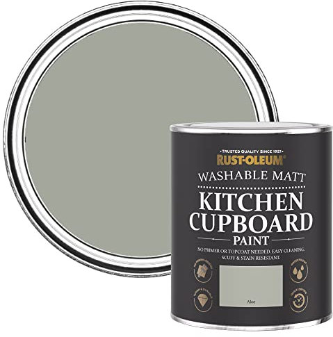 Rust-Oleum Light Green Kitchen Cupboard Paint in Matt Finish - Aloe 750ml