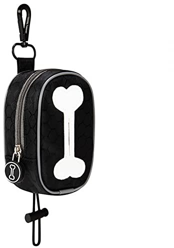 Support pour Sac a Crottes de Chien,Distributeur de Sacs a Déjections Canines avec Fermeture Éclair pour la Marche et la Course a Pied de Chien