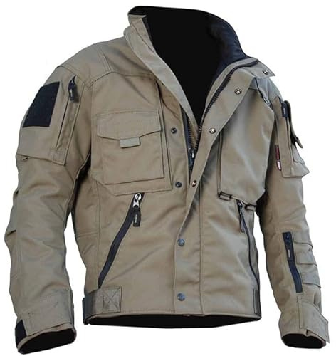 KJDWJKJRF Giacca bomber da uomo leggera e da montagna, giacca sottile, da donna, estiva, corta, softshell da uomo, impermeabile, con cappuccio, da allenamento, da uomo, stile retrò, da uomo, Kh1, L