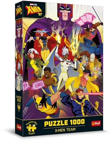 Trefl Premium Plus Quality Marvel: X-Men Team-1000, Puzzle Series with the Most Loved Characters, Perfectly Matching Pieces, for Adults and Children from 12 Years, Multicoloured, 10889