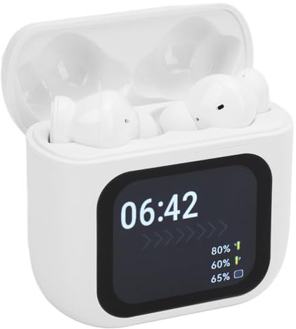 Sxhlseller Auriculares Inalámbricos HiFi 9D ANC ENC con Cancelación de Ruido Auriculares Intrauditivos Estéreo 5.4, Estuche de Carga con Pantalla Táctil LED, Experiencia, 1,5 Horas de