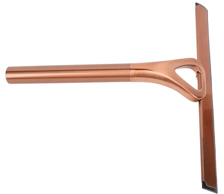 Duschskrapa, 22 Cm / 8,66 Tum Fönsterskrapa i Rostfritt Stål för Duschdörrar, Fönster, Kakel, Speglar, Badrum (antik brons)