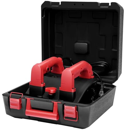 Donened - Piallatrice elettrica da parete, 1200 W, piallatrice elettrica fino a 1-4 mm, pala da parete portatile con borsa per il trasporto, smerigliatrice per calcestruzzo