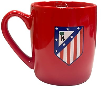 CyP Brands- Atlético de Madrid, Taza, Taza Cerámica, Menaje, Desayuno, Tazas Originales, Color Rojo, Producto Oficial