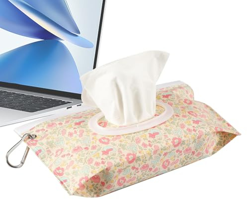 para toallitas – Estuche para toallitas para bebés de 24x14 cm, de almacenamiento a prueba de fugas, organizador recargable apto para viajes para baño de niños | Usos de la guardería del co