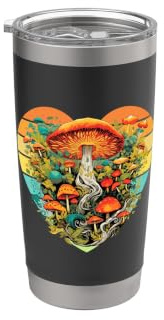 Champignons Cueilleur champignons accessoires Mushroom fungi Gobelet isotherme en acier inoxydable double paroi