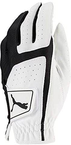 Puma Golf 2018 Flexlite golfhandske för män (ljus vit-Puma svart, stor, vänster hand)