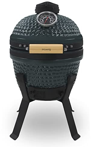 Kamado,YOKO13 H.Koenig, japanischer Keramikgrill, Grillen/Smoker, bis 450°C,eingebautes Thermometer, alle Arten von Grillen