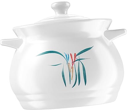 Cabilock 1 Cazuela Para Sopa Olla Para Estofado Ollas De Barro Con Tapa De Barro s De Porcelana Con Tapa Para Estofado Cazuela De Cerámica