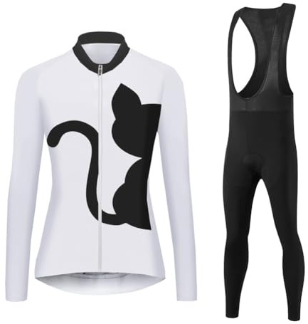 UGLY FROG Radbekleidung Langärmeliges warmes Damen Wollfutter Radhose mit Kissen 20D Gel