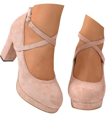 Zapatos tradicionales para mujer, tacones altos, zapatos de novia, cerrados, elegantes y cómodos, zapatos tiroleses con pinzas, plataforma, zapatos de baile, pies anchos, zapatos de novia, zapatos de