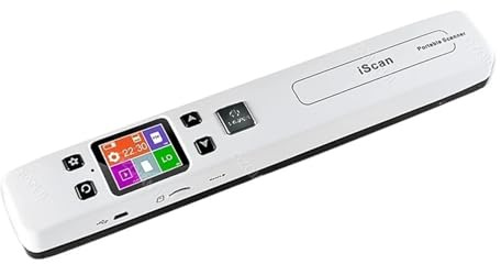 A4-dokumentskanner Bärbar skanner LED-skärm Mobil HD 1050 DPI Färgbokfil Fotoskanner Stöder JPEG-format 32G TFC-kort(USB WIFI BKScan)